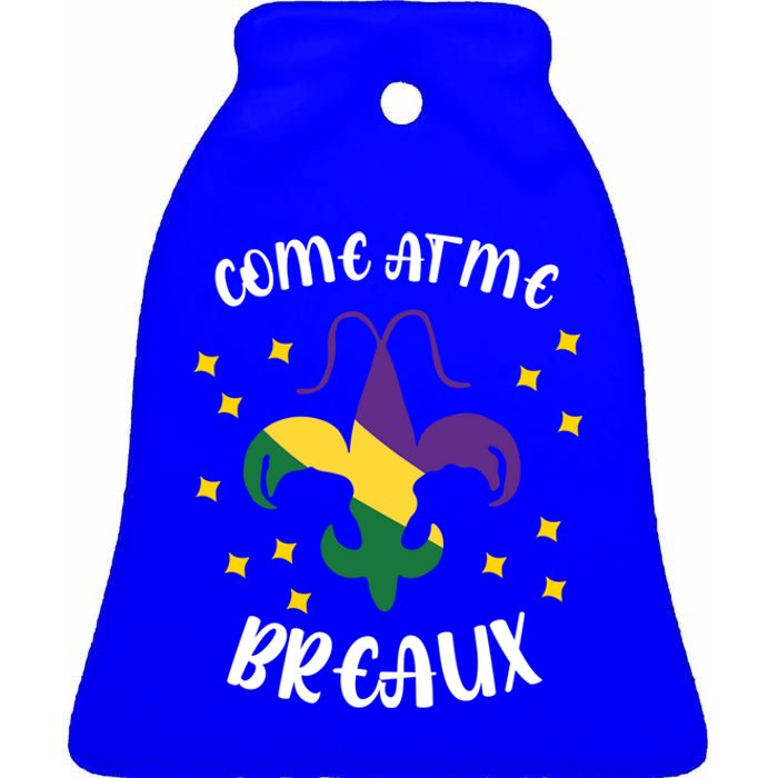 Come At Me Breaux Louisiana Crawfish Season Gift Ceramic Bell Ornament