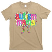 Checkered Autism Mama Coquette Bow Autism Awareness T-Shirt