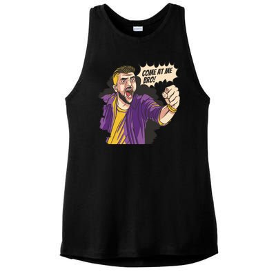 Come At Me Bro Comic Ladies PosiCharge Tri-Blend Wicking Tank