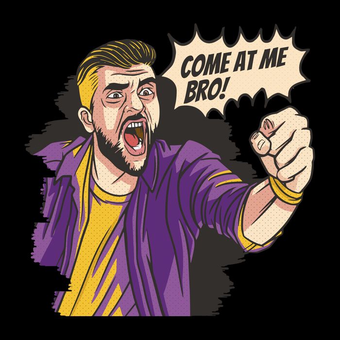 Come At Me Bro Comic Drawstring Bag
