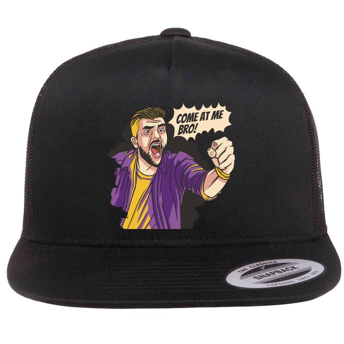 Come At Me Bro Comic Flatbill Hat