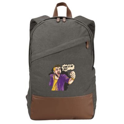 Come At Me Bro Comic Cotton Canvas Backpack