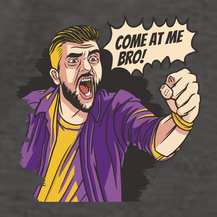 Come At Me Bro Comic Vector Backpack