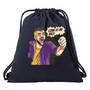 Come At Me Bro Comic Drawstring Bag