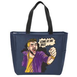 Come At Me Bro Comic Zip Tote Bag