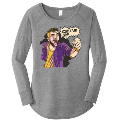 Come At Me Bro Comic Women's Perfect Tri Tunic Long Sleeve Shirt