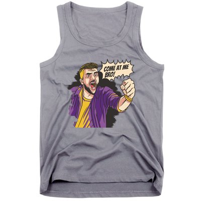 Come At Me Bro Comic Tank Top