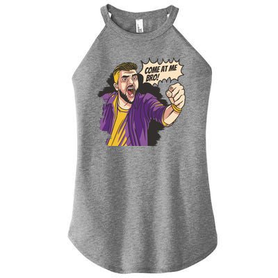 Come At Me Bro Comic Women's Perfect Tri Rocker Tank