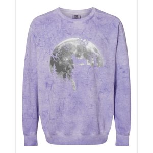 Corgi And Moon Halloween Corgi Lover Halloween Gift Colorblast Crewneck Sweatshirt