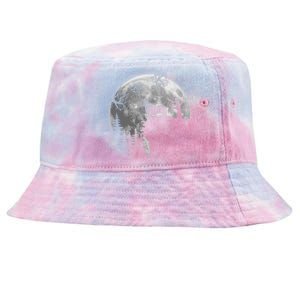 Corgi And Moon Halloween Corgi Lover Halloween Gift Tie-Dyed Bucket Hat