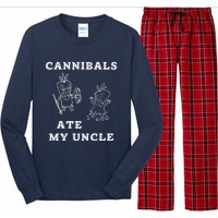 Cannibals Ate My Uncle Trendy Funny Current Long Sleeve Pajama Set