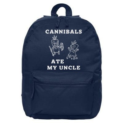 Cannibals Ate My Uncle Trendy Funny Current 16 in Basic Backpack