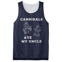 Cannibals Ate My Uncle Trendy Funny Current Mesh Reversible Basketball Jersey Tank