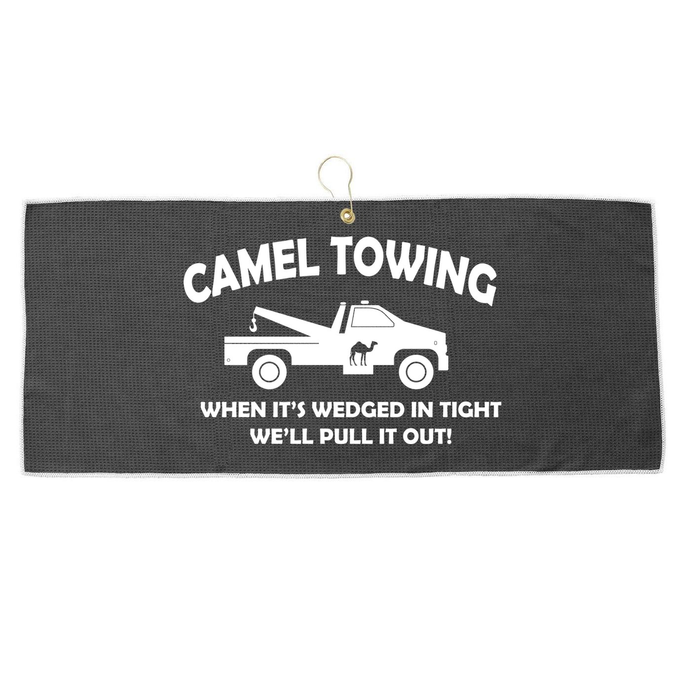 Camel Towing Large Microfiber Waffle Golf Towel
