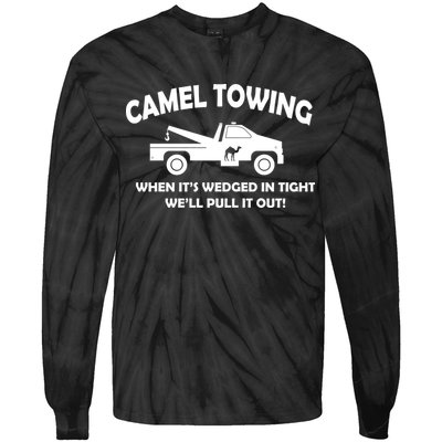 Camel Towing Tie-Dye Long Sleeve Shirt