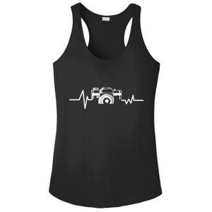 Camera Photographer Heartbeat Ladies PosiCharge Competitor Racerback Tank