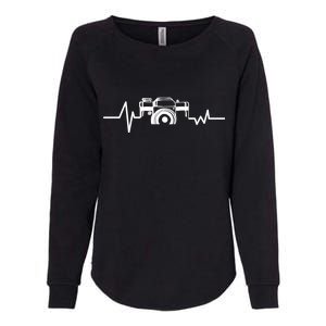 Camera Photographer Heartbeat Womens California Wash Sweatshirt