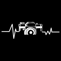 Camera Photographer Heartbeat Cropped Pullover Crew