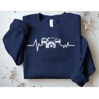 Camera Photographer Heartbeat Sweatshirt