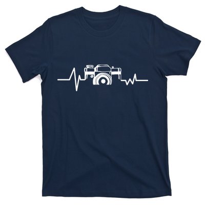 Camera Photographer Heartbeat T-Shirt