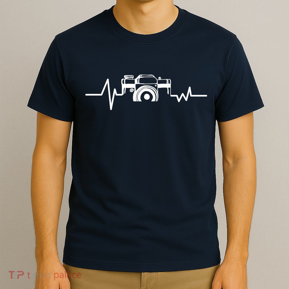 Camera Photographer Heartbeat T-Shirt