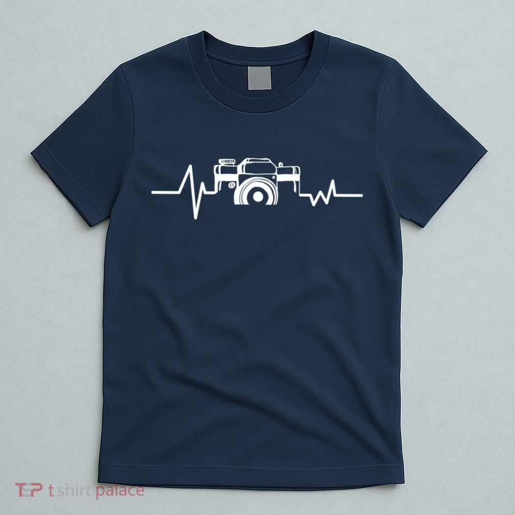 Camera Photographer Heartbeat T-Shirt