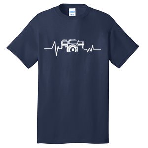 Camera Photographer Heartbeat Tall T-Shirt