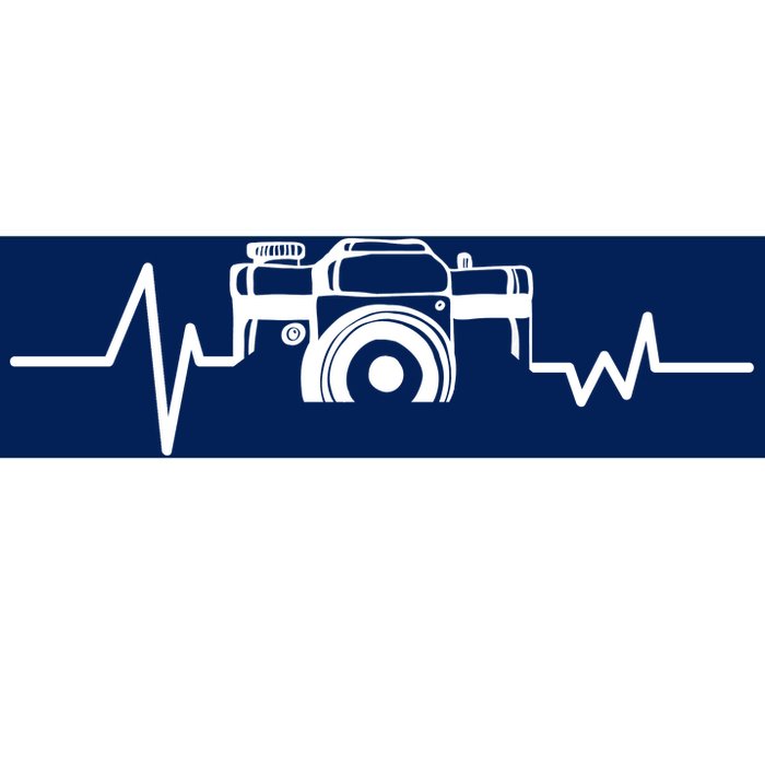 Camera Photographer Heartbeat Bumper Sticker