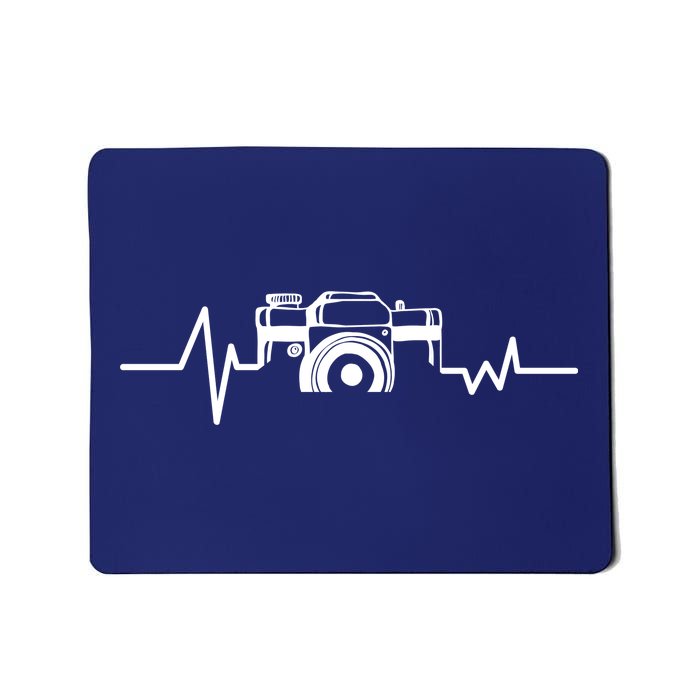 Camera Photographer Heartbeat Mousepad