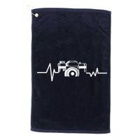 Camera Photographer Heartbeat Platinum Collection Golf Towel