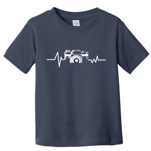 Camera Photographer Heartbeat Toddler T-Shirt