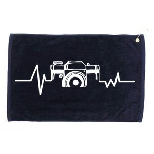 Camera Photographer Heartbeat Grommeted Golf Towel