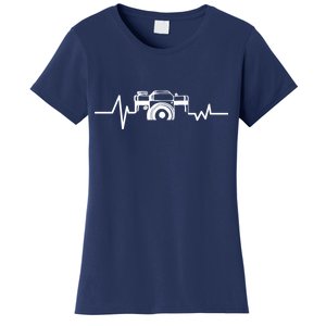 Camera Photographer Heartbeat Women's T-Shirt