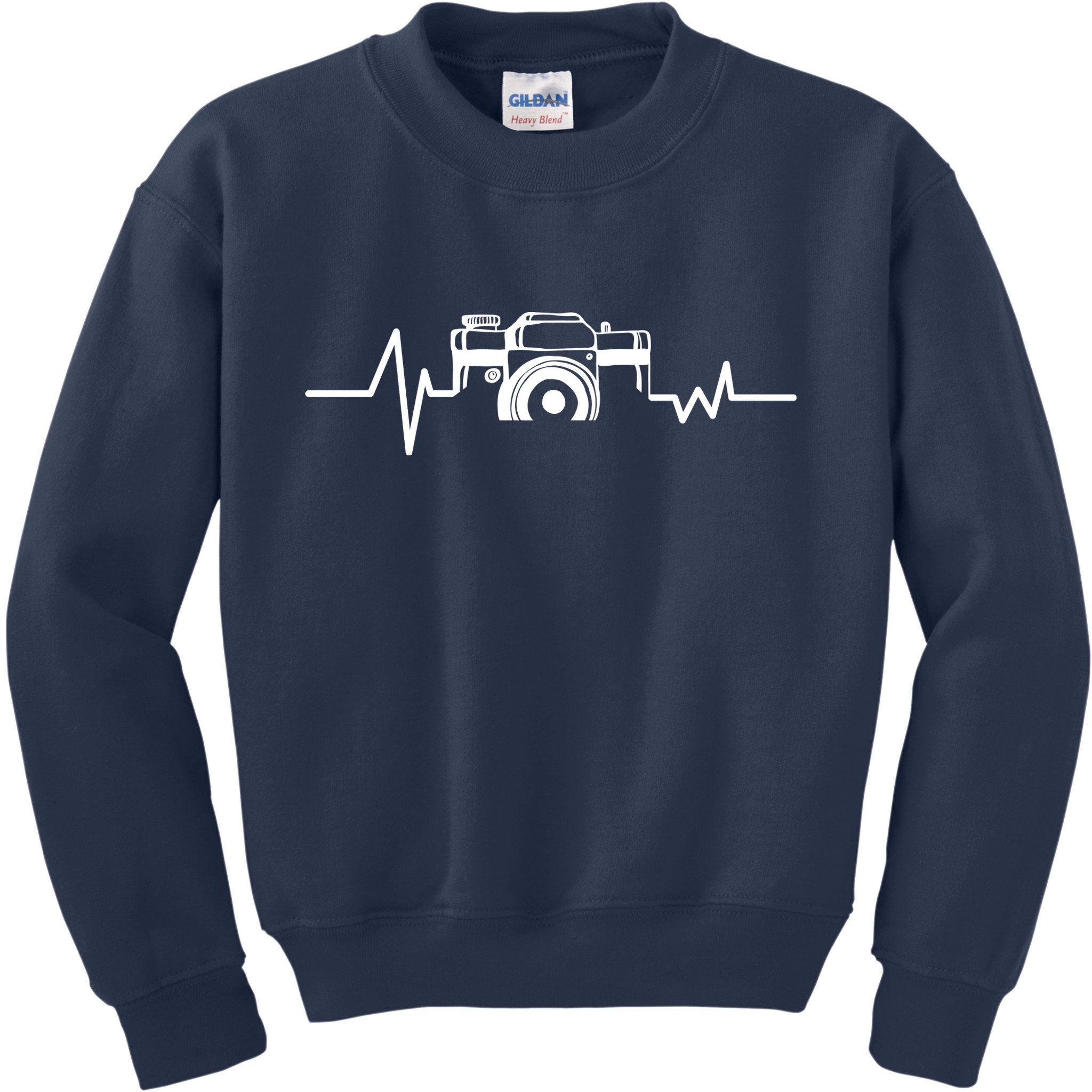 Camera Photographer Heartbeat Kids Sweatshirt