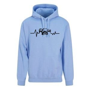 Camera Photographer Heartbeat Unisex Surf Hoodie