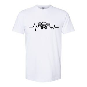 Camera Photographer Heartbeat Softstyle CVC T-Shirt