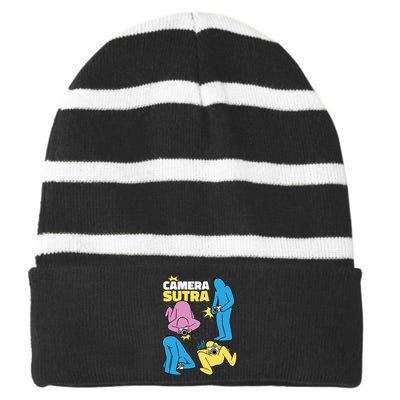 Camera Sutra Striped Beanie with Solid Band