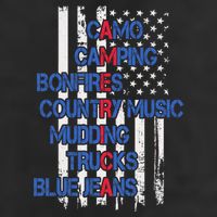 Camo Camping Bonfires Country Music Mudding  Trucks Blue Jeans Trucker Hat