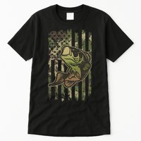Camouflage American Flag Fishing Camo Tall T-Shirt