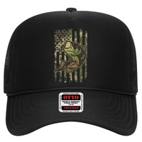 Camouflage American Flag Fishing Camo Trucker Hat