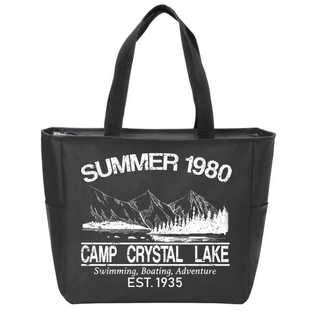 Camp Crystal Lake Zip Tote Bag