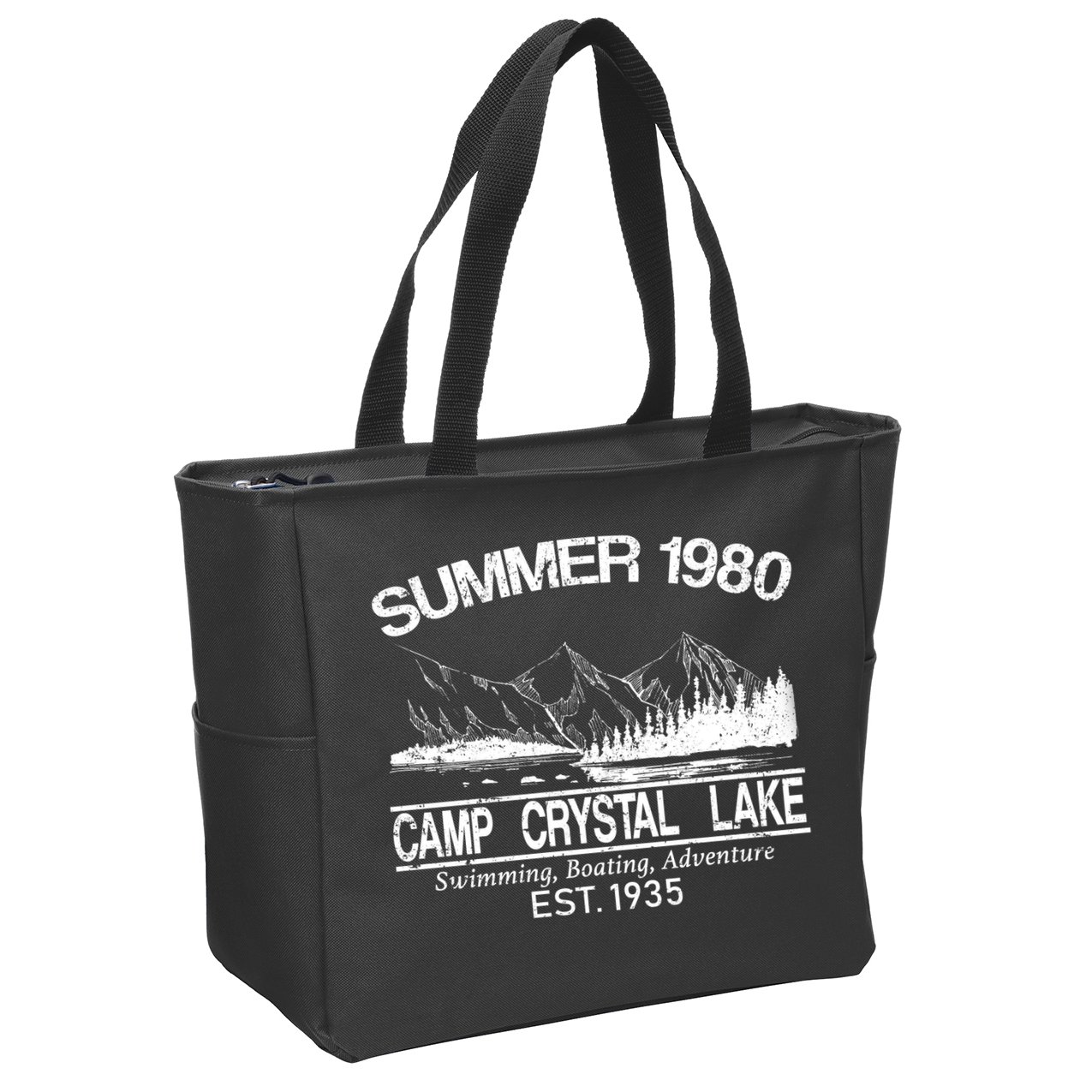 Camp Crystal Lake Zip Tote Bag