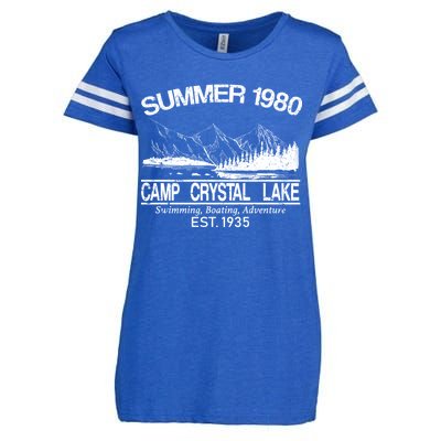 Camp Crystal Lake Enza Ladies Jersey Football T-Shirt