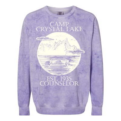 Camp Crystal Lake Counselor Colorblast Crewneck Sweatshirt