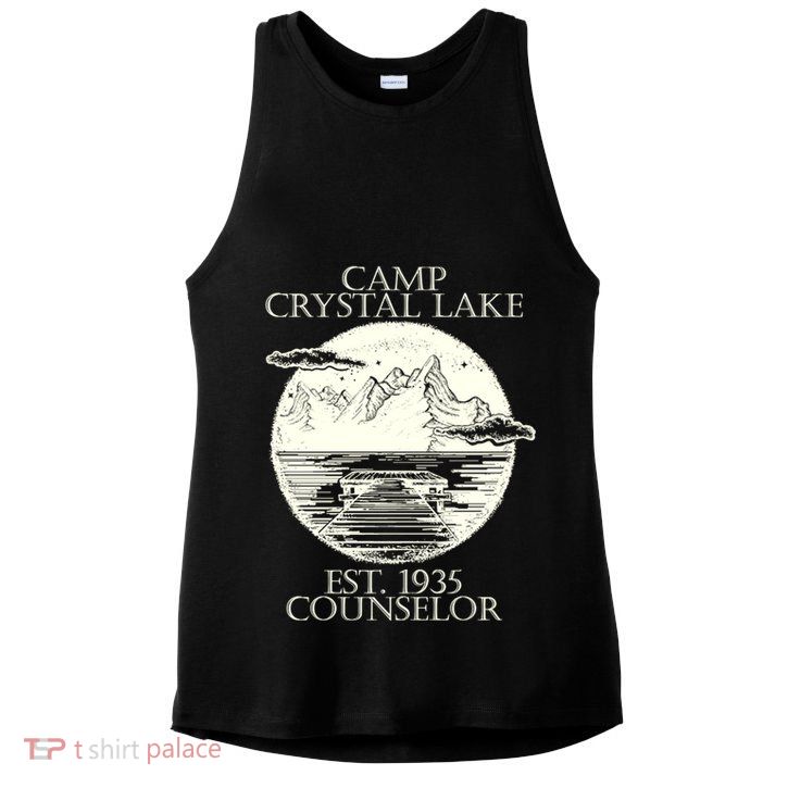 Camp Crystal Lake Counselor Ladies PosiCharge Tri-Blend Wicking Tank