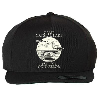 Camp Crystal Lake Counselor Wool Snapback Cap