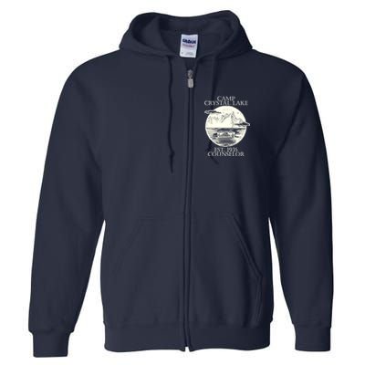 Camp Crystal Lake Counselor Full Zip Hoodie