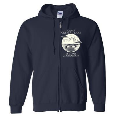 Camp Crystal Lake Counselor Full Zip Hoodie