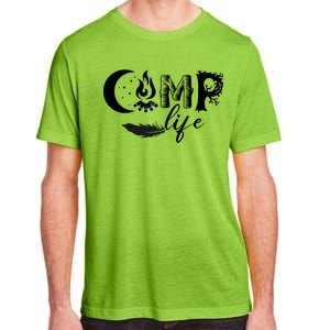 Camp Life Cute Camping Nature Logo Adult ChromaSoft Performance T-Shirt