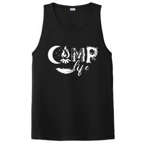 Camp Life Cute Camping Nature Logo PosiCharge Competitor Tank